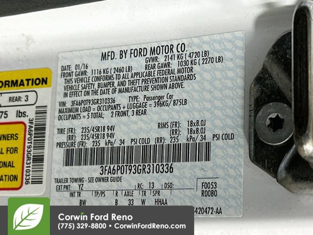 Used 2016 Ford Fusion SE w/ Equipment Group 202A AWD/4WD image 31