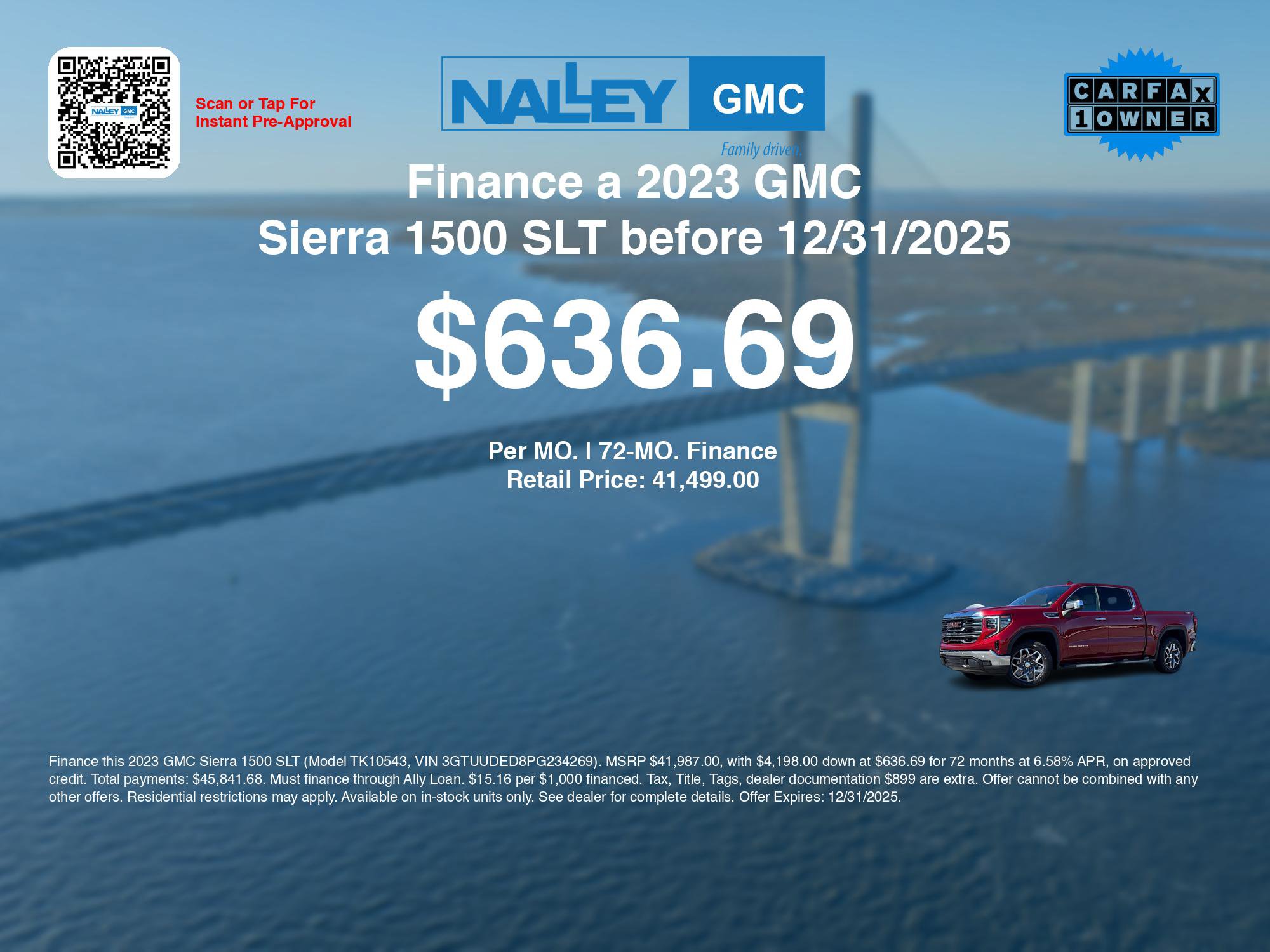 Used 2023 GMC Sierra 1500 SLT w/ SLT Premium Plus Package image 3