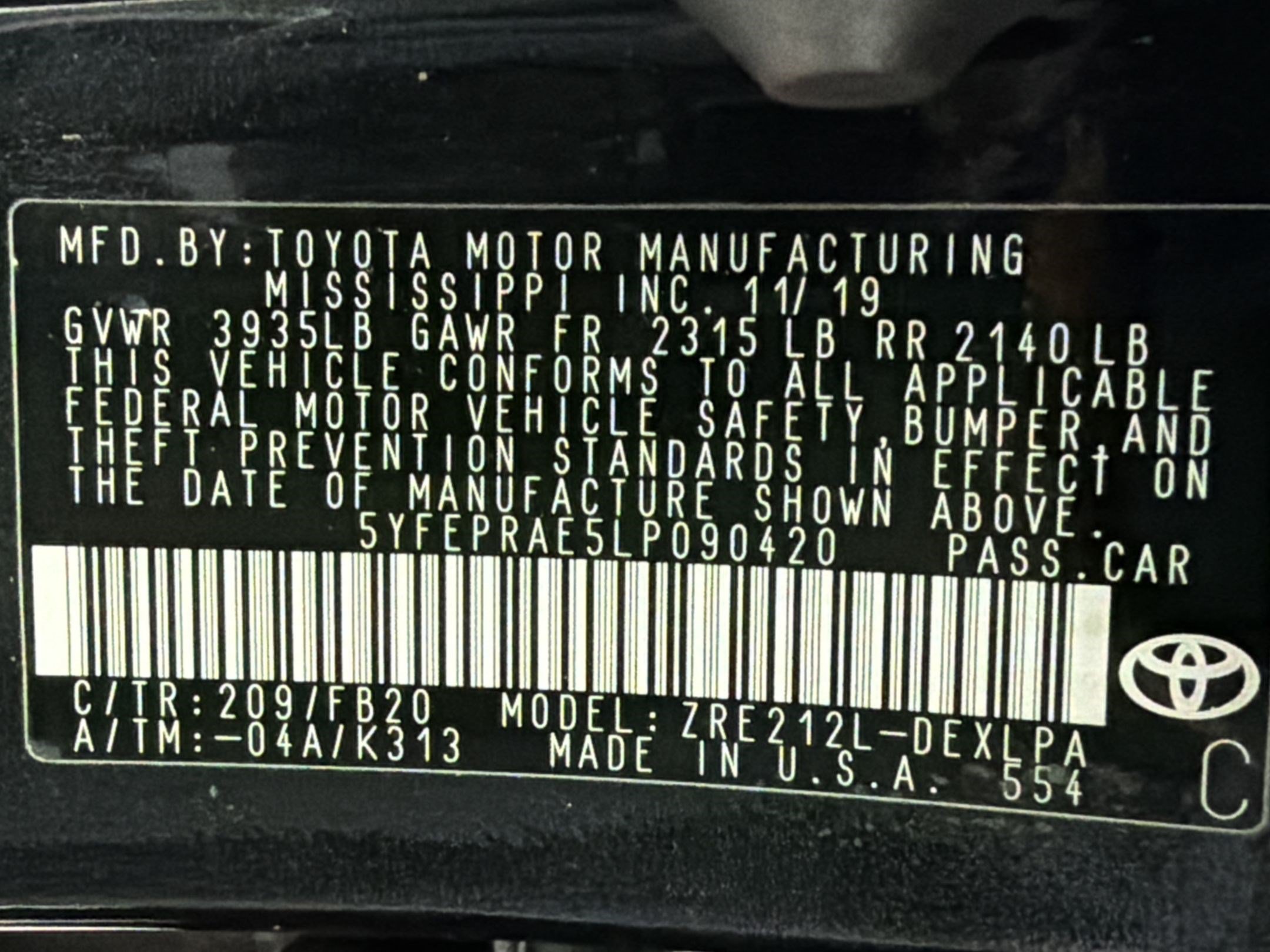Used 2020 Toyota Corolla LE FWD image 20