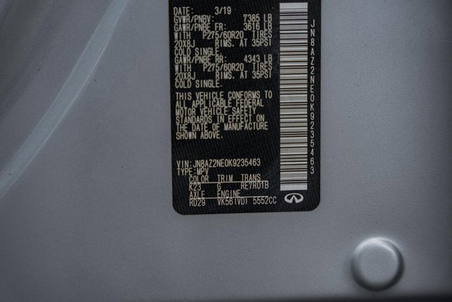 Used 2019 INFINITI QX80 Luxe w/ Proassist Package image 43