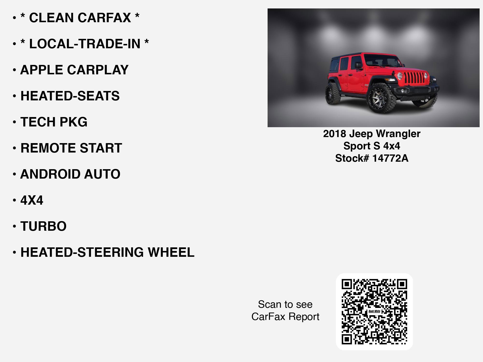Used 2018 Jeep Wrangler Unlimited Sport S image 7