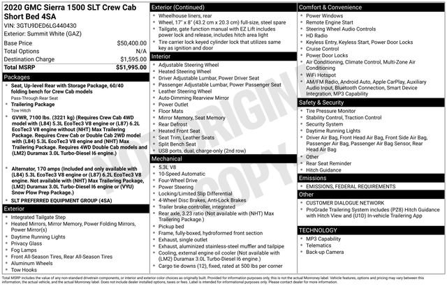 Used 2020 GMC Sierra 1500 SLT image 34