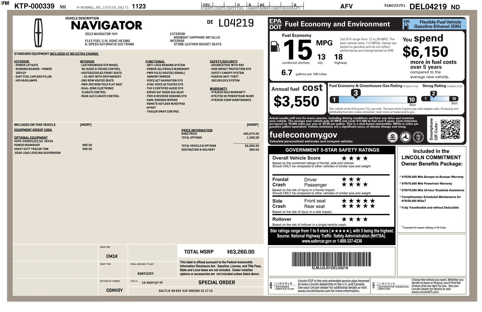 Used 2013 Lincoln Navigator 4WD w/ HD Trailer Tow Pkg image 6