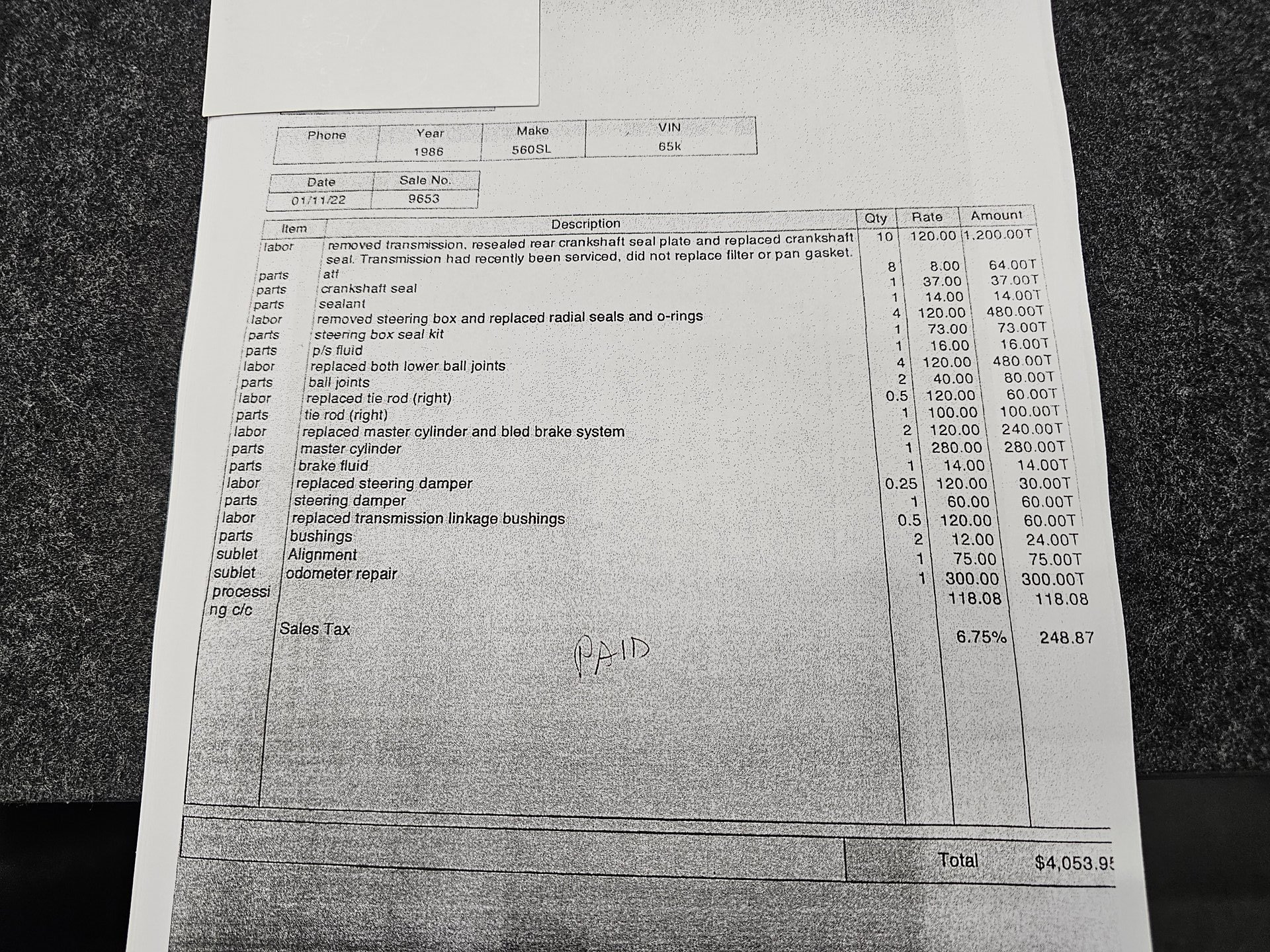 Used 1986 Mercedes-Benz 560 SL image 55