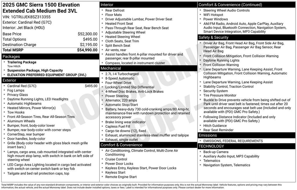 Used 2025 GMC Sierra 1500 Elevation image 15