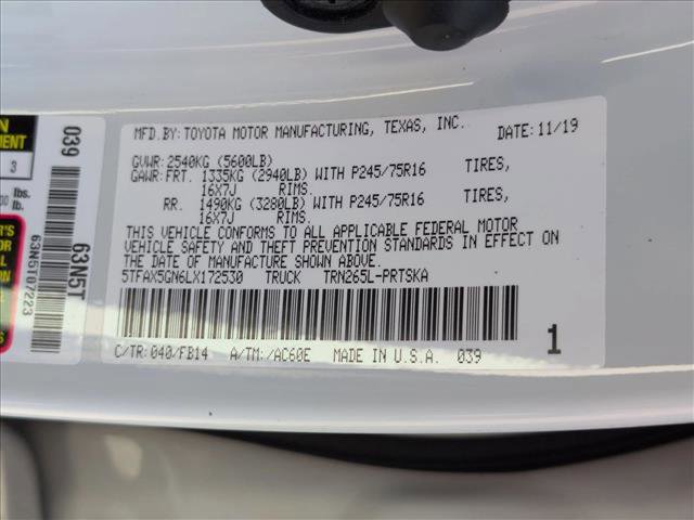 Used 2020 Toyota Tacoma SR w/ SR Convenience Package RWD image 24