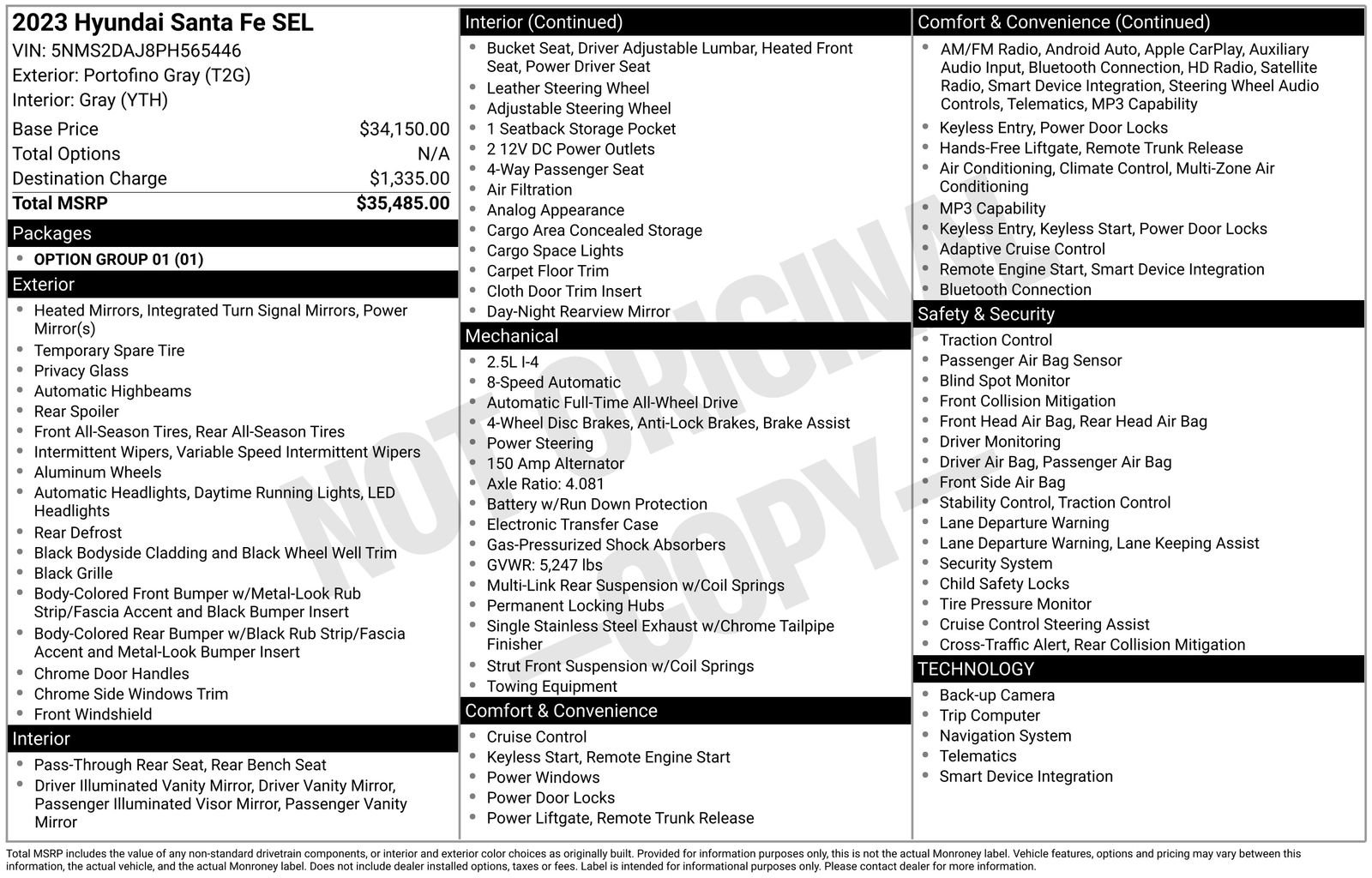 Used 2023 Hyundai Santa Fe SEL image 6