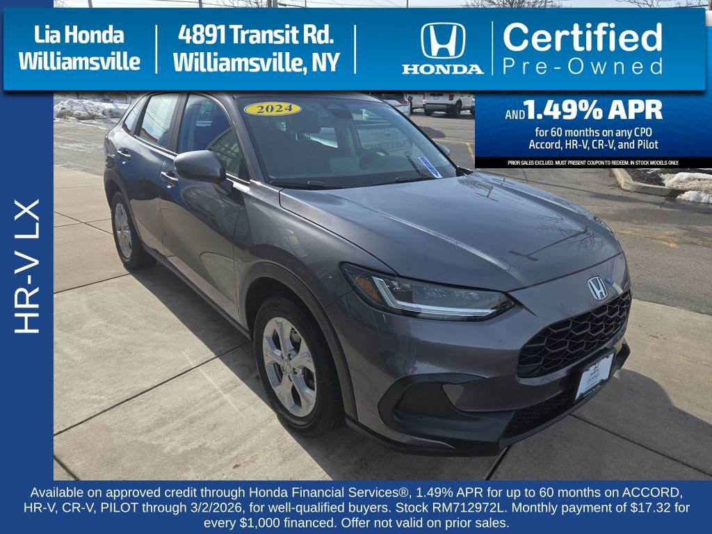 Certified 2024 Honda HR-V LX image 1