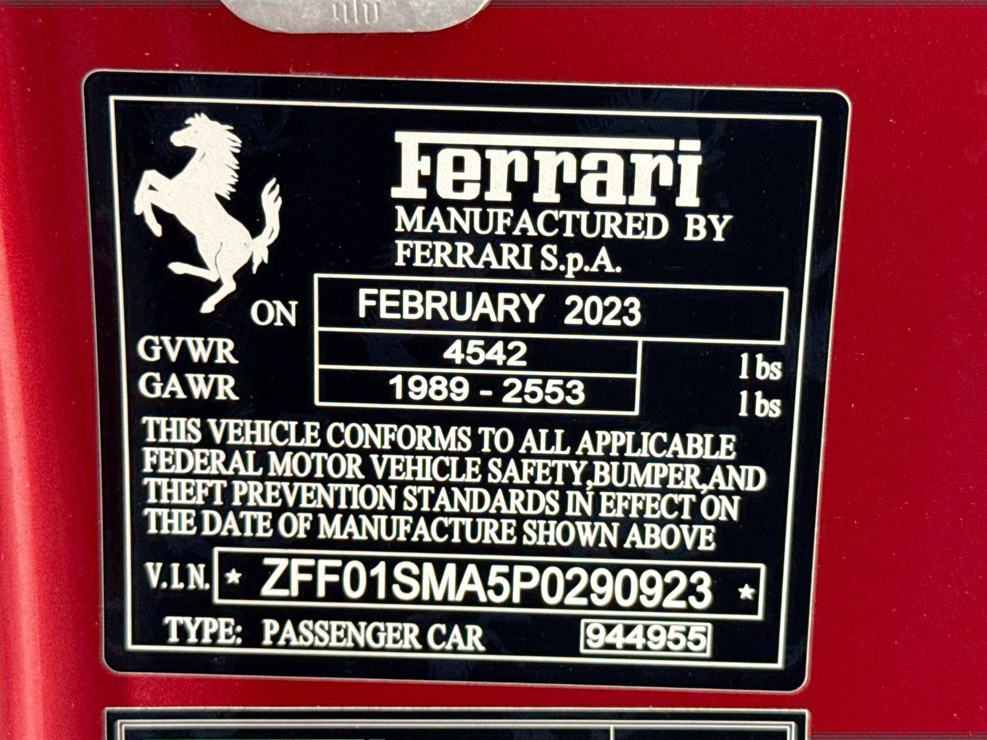 Certified 2023 Ferrari 296 GTS RWD image 27