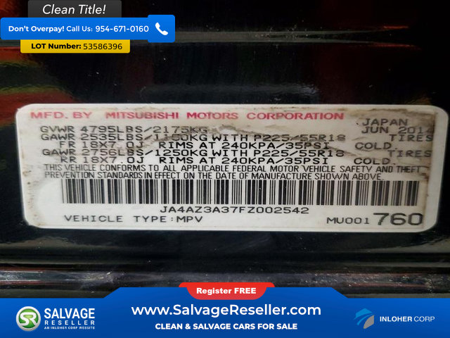 Used 2015 Mitsubishi Outlander SE AWD/4WD image 17