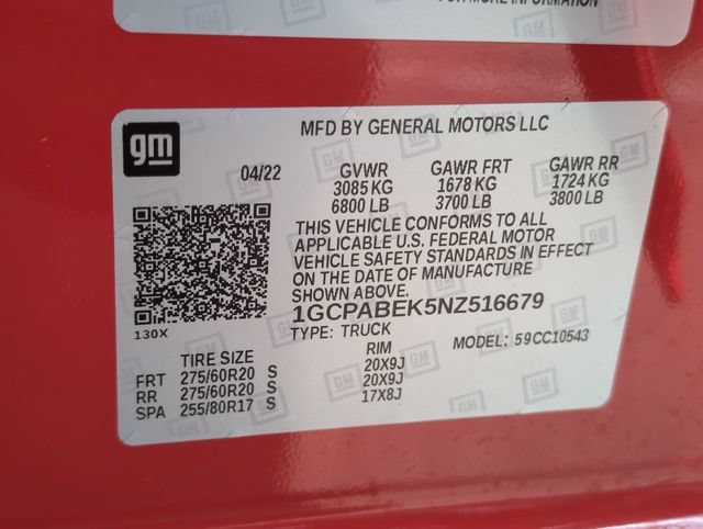 Certified 2022 Chevrolet Silverado 1500 Custom RWD image 32