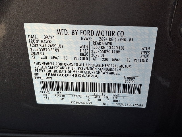 Certified 2025 Ford Explorer Active w/ Active Comfort Package AWD/4WD image 32