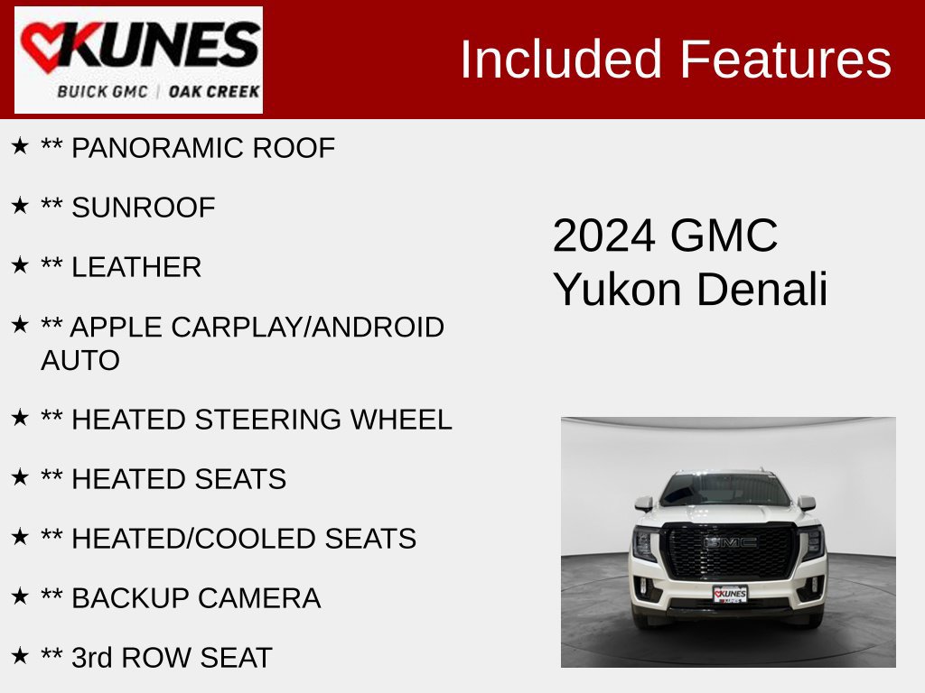 Used 2024 GMC Yukon Denali w/ Max Trailering Package AWD/4WD image 2