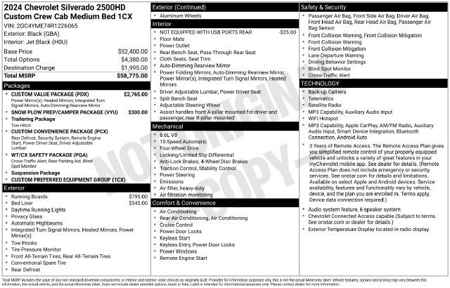 Used 2024 Chevrolet Silverado 2500 Custom w/ Custom Value Package AWD/4WD image 8