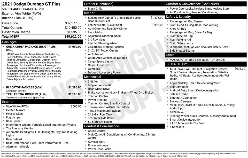 Used 2021 Dodge Durango GT RWD image 14