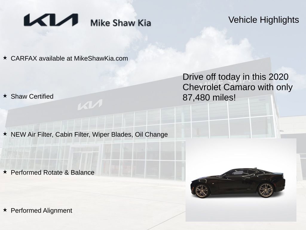 Used 2020 Chevrolet Camaro LT w/ RS Package RWD image 9