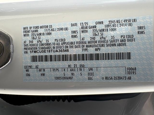 New 2026 Ford Escape SE FWD image 30