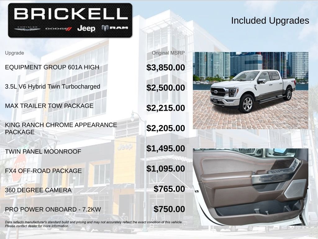 Used 2023 Ford F150 King Ranch w/ Equipment Group 601A High AWD/4WD image 5