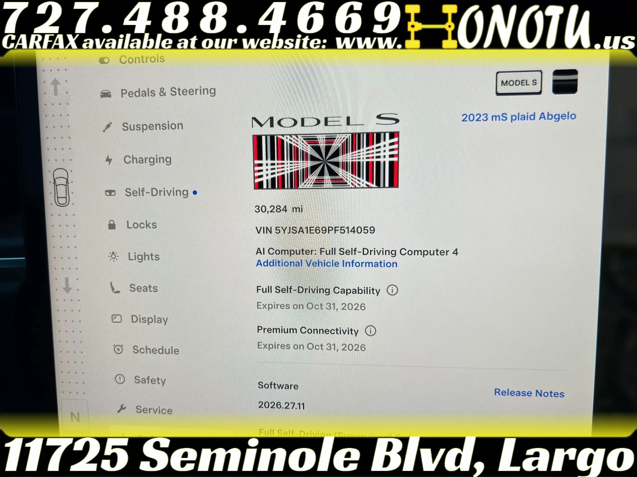 Used 2023 Tesla Model S Plaid AWD/4WD image 2