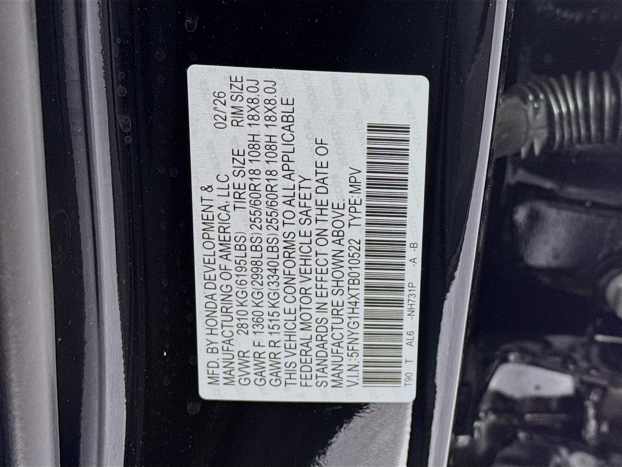 New 2026 Honda Pilot EX-L image 33