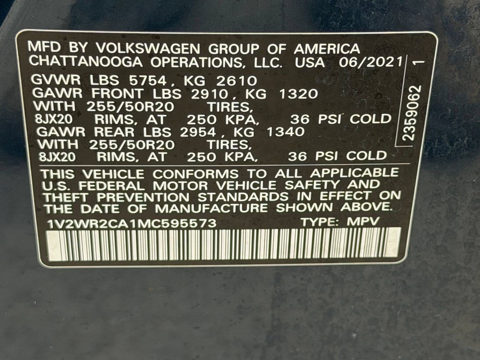 Used 2021 Volkswagen Atlas SE FWD image 23