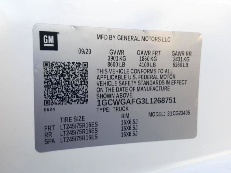 Used 2020 Chevrolet Express 2500 w/ Driver Convenience Package RWD image 22