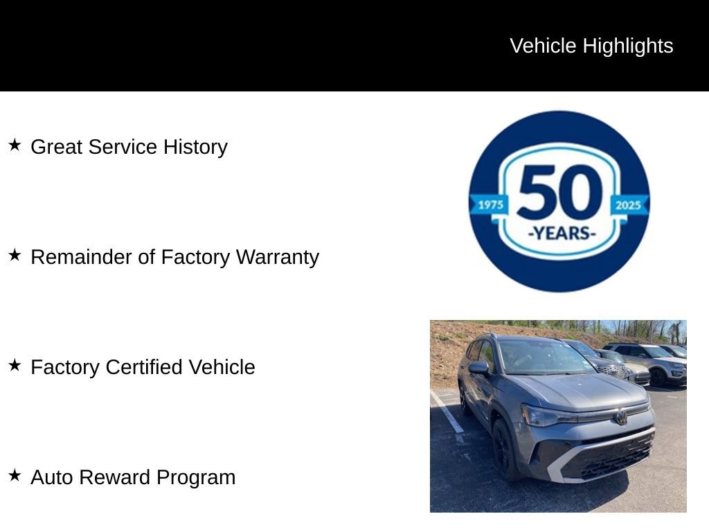 Used 2025 Volkswagen Taos SEL w/ Black Wheel Plus Package AWD/4WD image 5