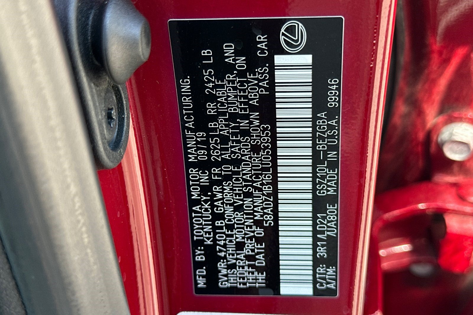 Certified 2020 Lexus ES 350 w/ Premium Package FWD image 22