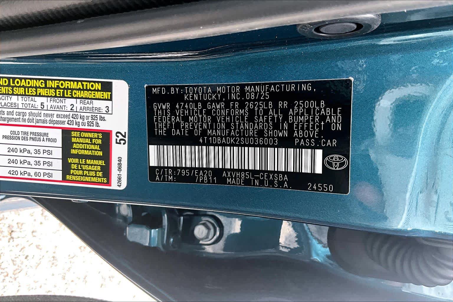 Used 2025 Toyota Camry SE w/ Convenience Package AWD/4WD image 36