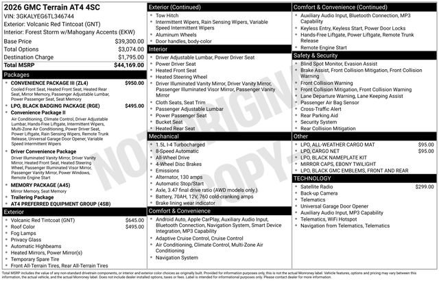 New 2026 GMC Terrain AT4 w/ Convenience Package III image 25