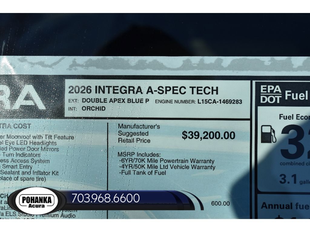 New 2026 Acura Integra A-Spec w/ Technology Package FWD image 37
