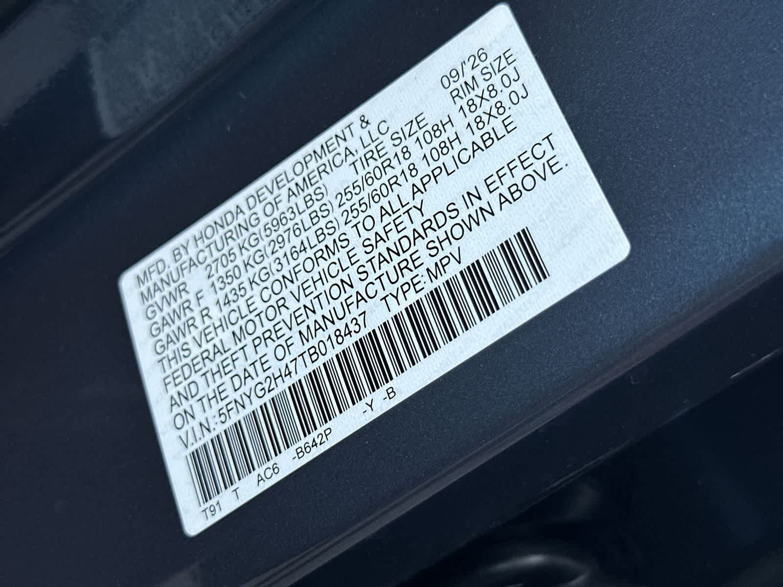 New 2026 Honda Pilot EX-L image 22