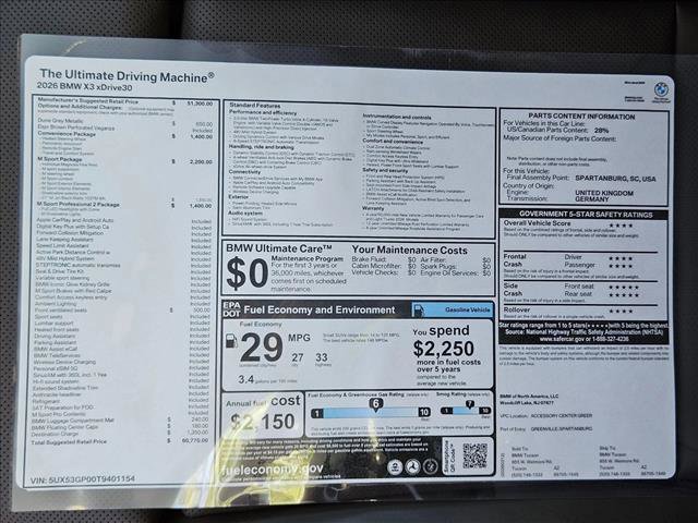 New 2026 BMW X3 xDrive30 image 20
