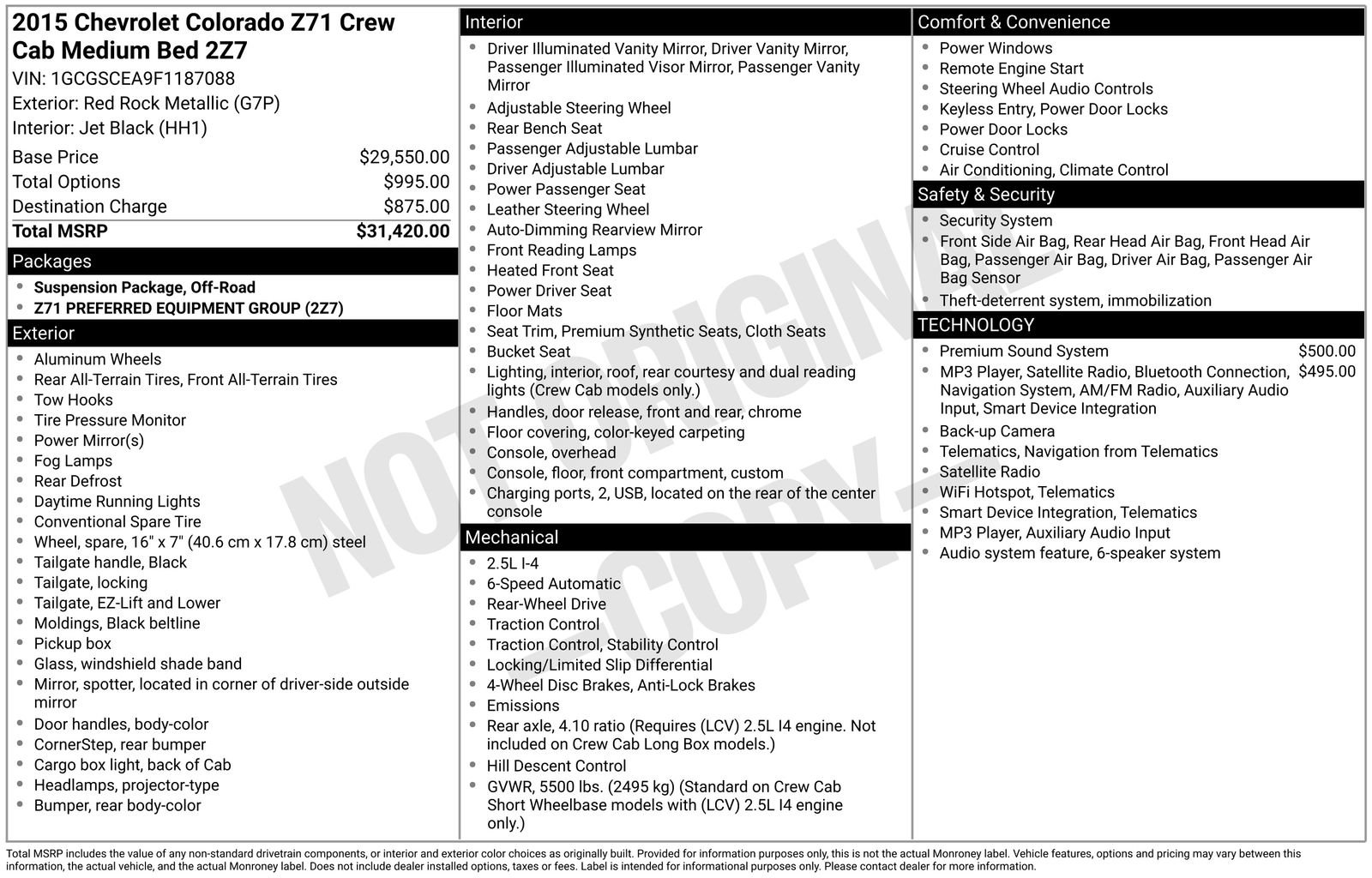 Used 2015 Chevrolet Colorado Z71 RWD image 29