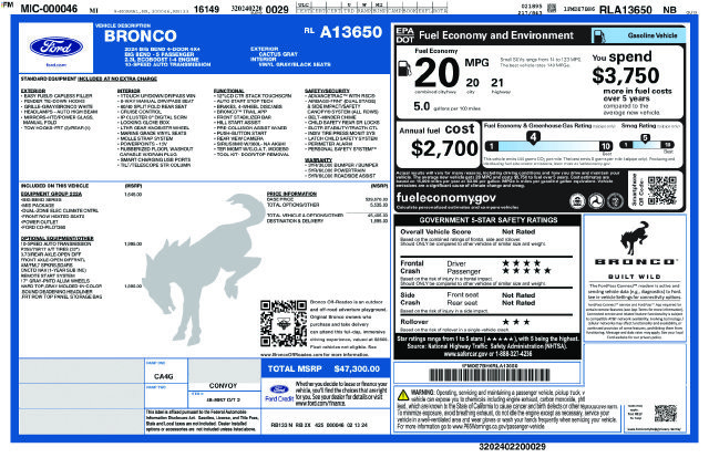 Certified 2024 Ford Bronco Big Bend AWD/4WD image 5
