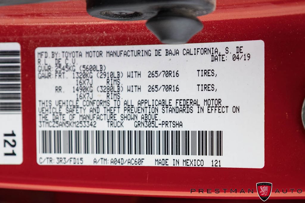 Used 2019 Toyota Tacoma TRD Off-Road AWD/4WD image 45