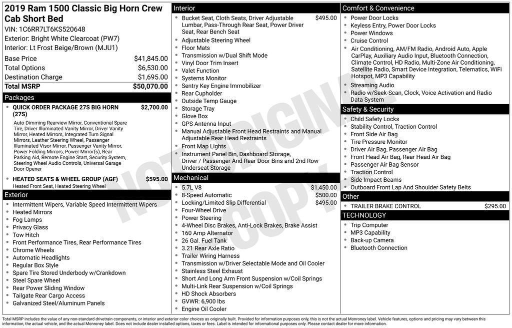 Used 2019 RAM 1500 Big Horn image 6
