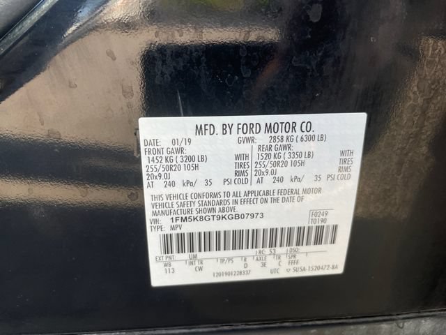 Used 2019 Ford Explorer Sport w/ Equipment Group 401A AWD/4WD image 33