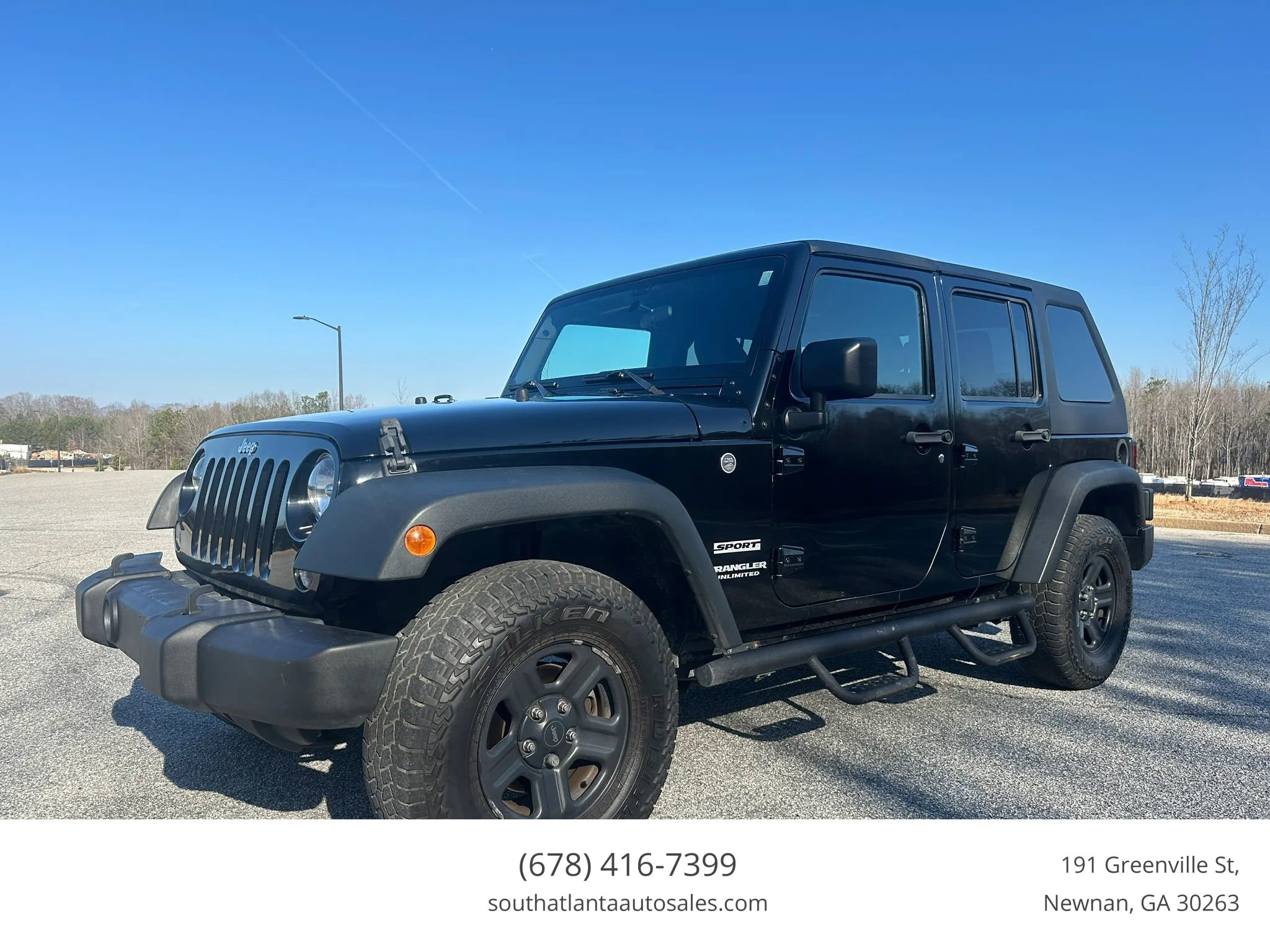 Used 2016 Jeep Wrangler Unlimited Sport w/ Connectivity Group image 1