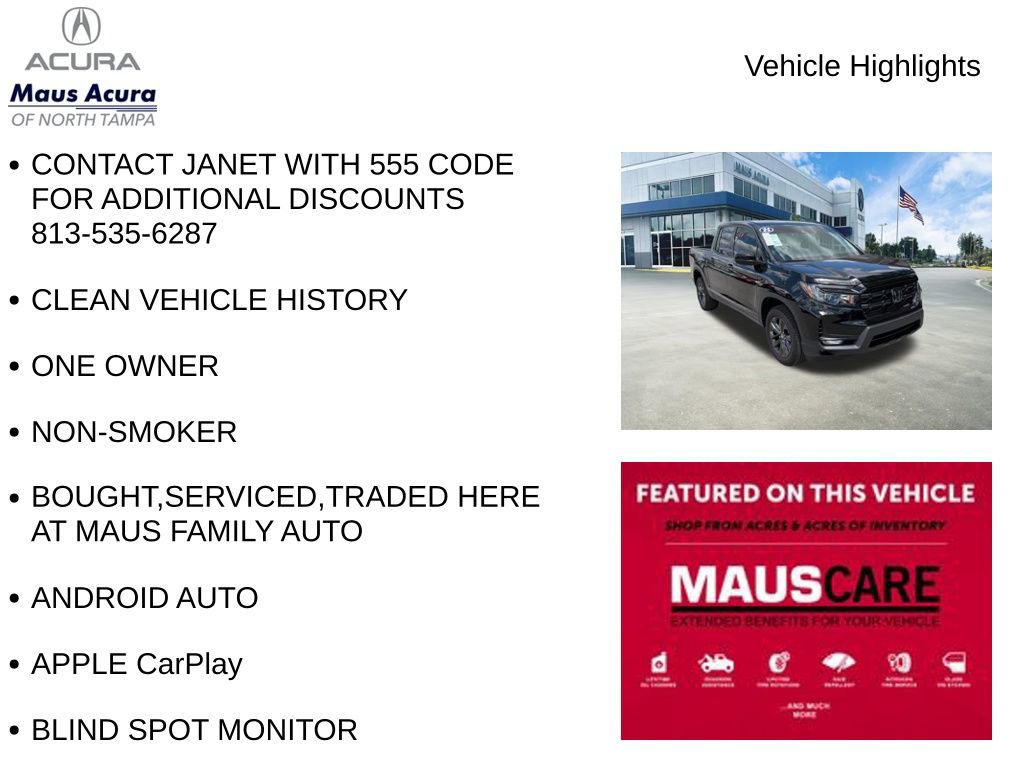 Used 2025 Honda Ridgeline Sport image 8