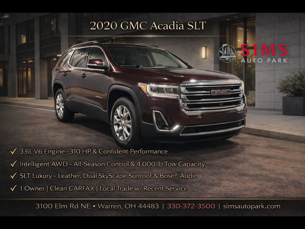 Certified 2020 GMC Acadia SLT w/ Premium Package