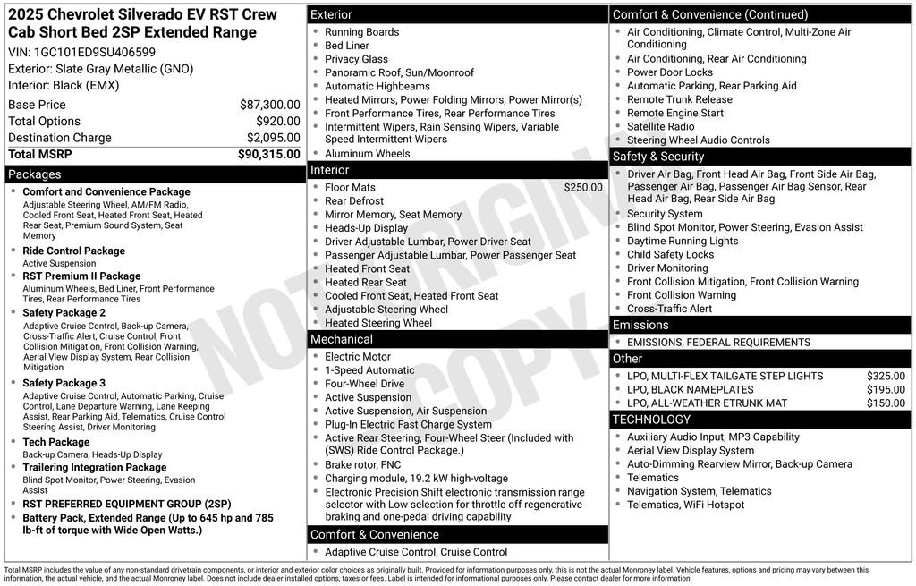 New 2025 Chevrolet Silverado EV RST image 9