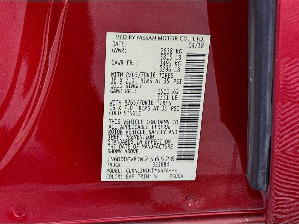 Used 2018 Nissan Frontier SV w/ Value Truck Package image 31