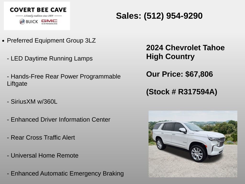 Used 2024 Chevrolet Tahoe High Country w/ Premium Package AWD/4WD image 24