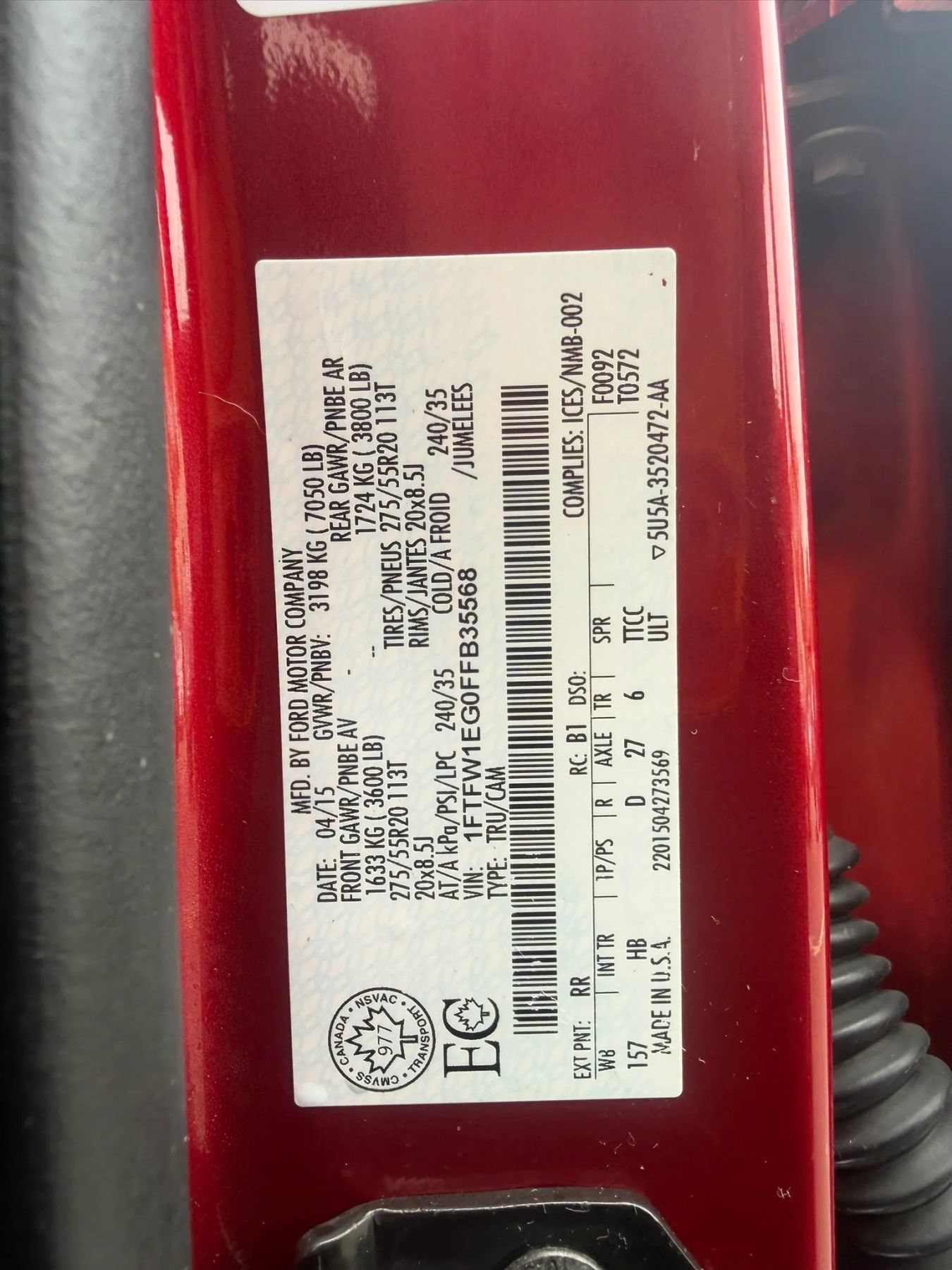Used 2015 Ford F150 Lariat w/ Equipment Group 501A Mid AWD/4WD image 36