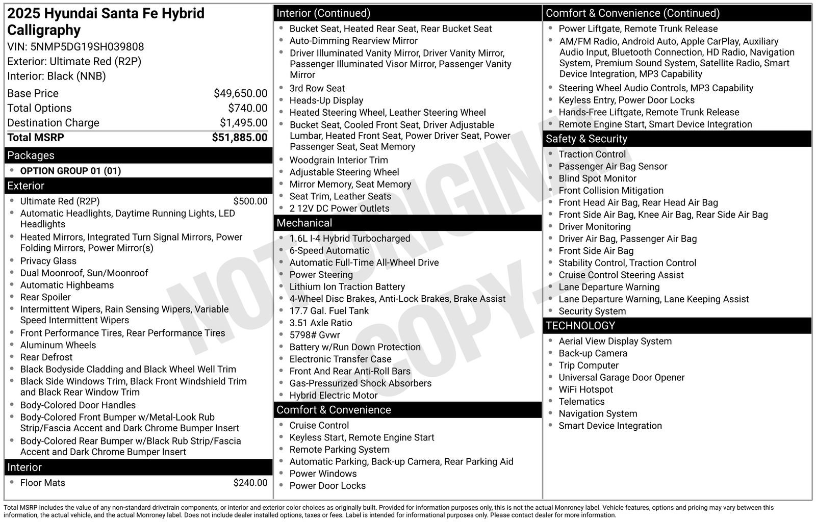 Used 2025 Hyundai Santa Fe Calligraphy AWD/4WD image 35
