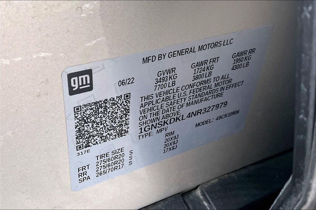 Used 2022 Chevrolet Suburban Z71 w/ Z71 Off-Road Package image 22