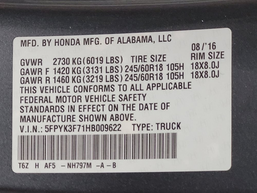 Used 2017 Honda Ridgeline RTL-E image 33
