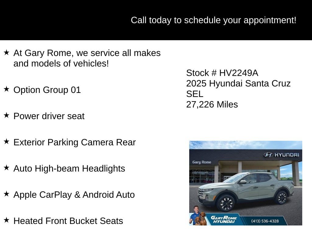 Certified 2025 Hyundai Santa Cruz SEL AWD/4WD image 6