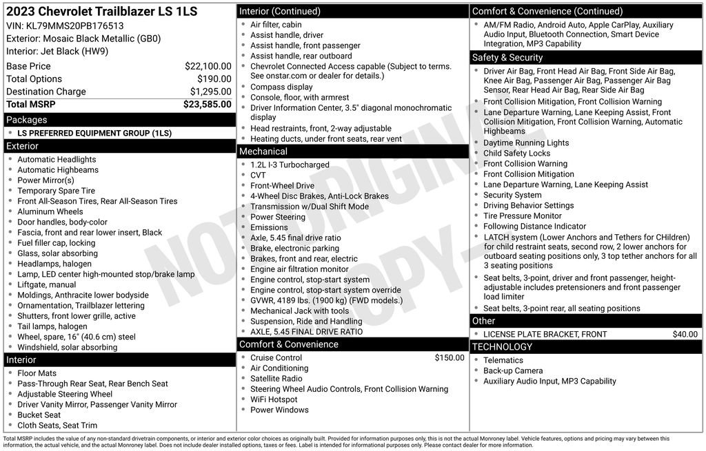 Used 2023 Chevrolet TrailBlazer LS image 4